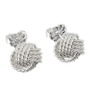 Tiffany & Co Somerset Twisted Knot 925 Silver Ladies 2.75g Earrings